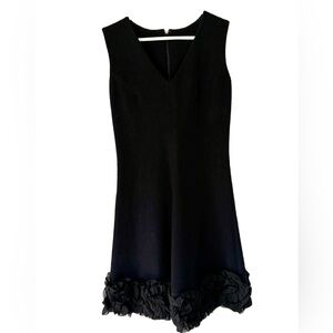 Black Sheath, Size 10, Ruffle Hem